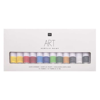 Set di colori a guazzo - Colori pastello - 12 x 12 ml PASTEL