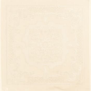 Beauregard ivoire - Serviette  pur coton ivoire 55x55