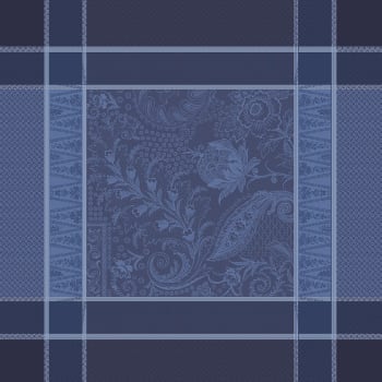 Persina crepuscule - Serviette  coton & autres fibres bleu 54X54