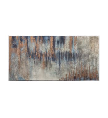 Berna - Cuadro al óleo en madera color cobre 150x75 cm