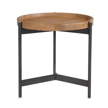 Carter - Table d'appoint ronde en bois D49 cm