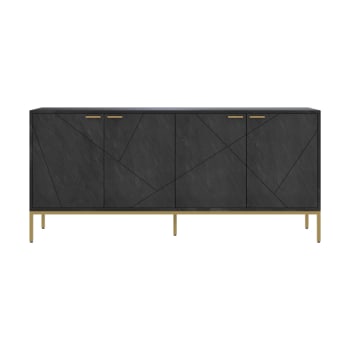 Suzanne - Sideboard aus Schiefer mit 4 Türen