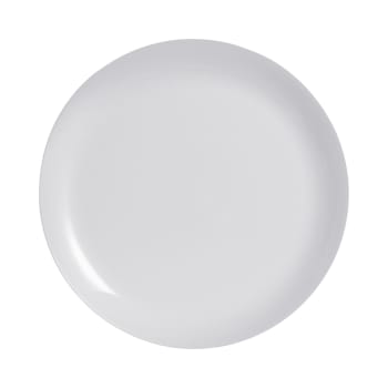 DIWALI GRANIT - Assiette plate en opale gris D27cm