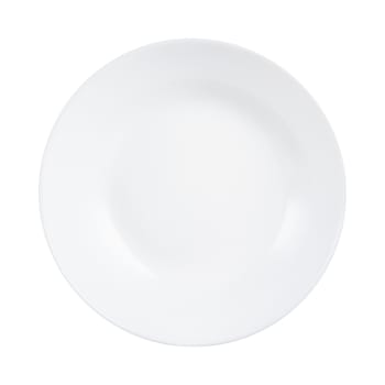 DIWALI - Assiette calotte blanche D20cm