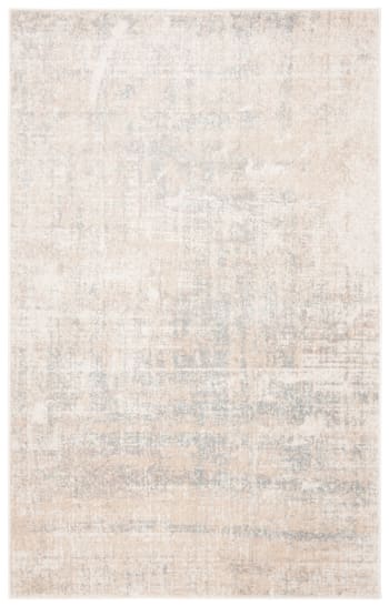 Adirondack - Tapis de salon interieur en beige & gris ardoise, 155 x 229 cm