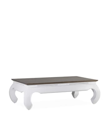 Everest - Table basse en bois marron et blanc L 125 cm