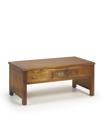 Star - Table basse relevable en bois marron L 110 cm