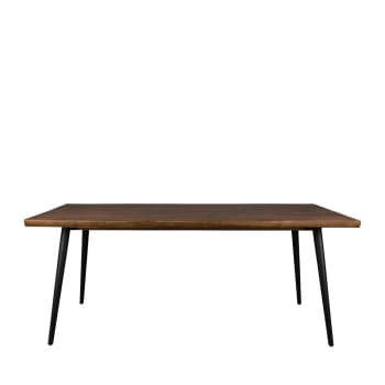 Alagon - Table à manger 180x90cm bois foncé