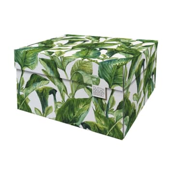 GREEN LEAVES - Boite de rangement 39,5x32cm