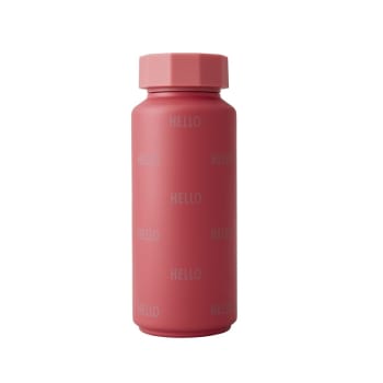 HELLO - Gourde isotherme unie rouge 500ml