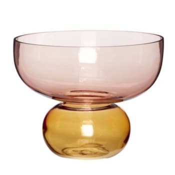BUBBLE - Vase en verre multicolore H20cm