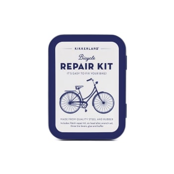 VÉLO - Kit de réparation vélo acier bleu