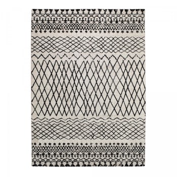 Mabal - Tapis berbère motif ethnic, idéal pour un salon, beige 200x290