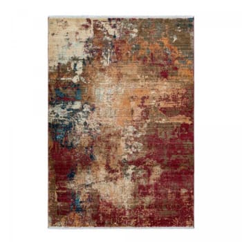 Medello - Tapis salon 120x170 cm rouge