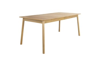 Glimps - Ausziehbarer Tisch aus Holz 180/240x90cm, beige