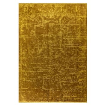 RAYA - Tapis moderne jaune or 120x170 cm