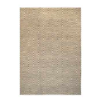 GLAZE - Tapis design en coton beige 80x150 cm