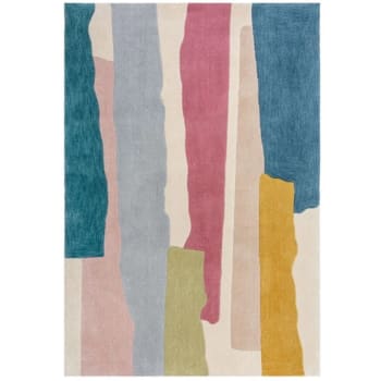 CALABRE - Tapis de salon moderne en polyester multicolore 160x230 cm