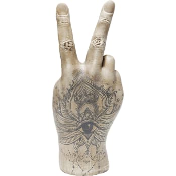Mano victory tattoo - Dekofigur Hand aus Kunstharz H36cm