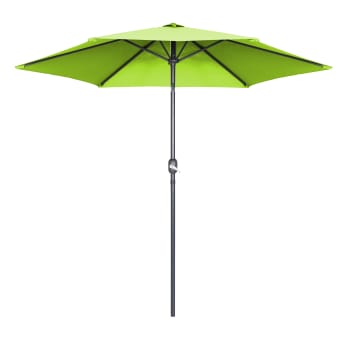 Matera - Parasol droit 3m en aluminium vert