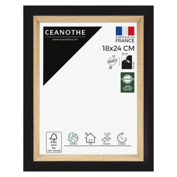 LUOJINYI Cadre Photo 30 X 40 Cm, En Bois, Avec Passe-partout Et Verre