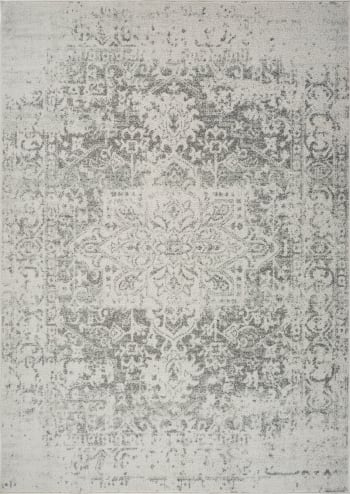 Juliette - Orientalischer Vintage Teppich Elfenbein/Grau 160x220