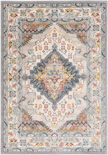 Jade - Tapis Vintage Oriental Multicolore/Gris 200x275