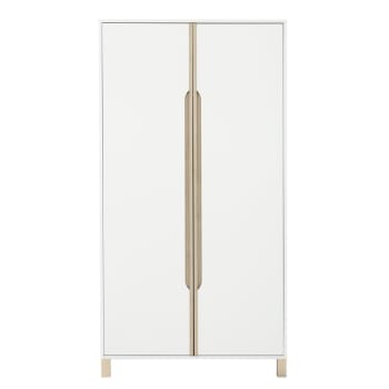 Celeste - Armoire 2 portes Enfant - Blanc 101 x H194 cm