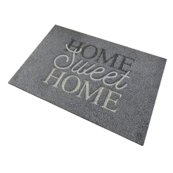 Felpudo Sweet Home gris 80 x 50 cm -