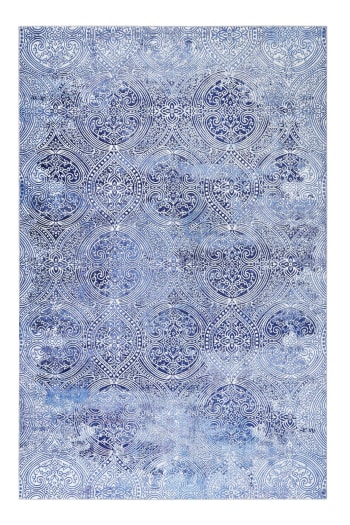 Grace - Vintage Teppich blau, Orient Muster, Wohn-, Schlafzimmer, Büro 160x230