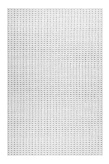 Monroe - Tapis exterieur tissé plat motif discret blanc et noir 120x170