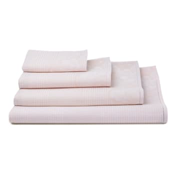 Volupté - Serviette de bain en coton rose poupée 90 x 150