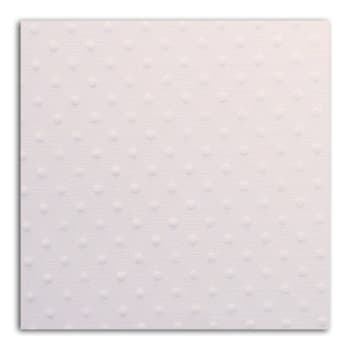 Papier scrap Mahé Pois Blanc Embossé 30,5x30,5 cm