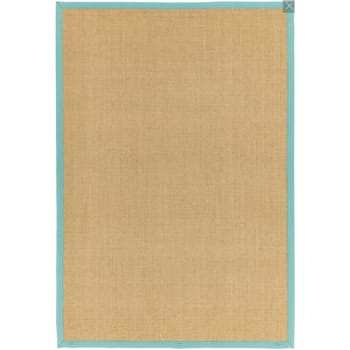 LINDO - Tapis en fibre végétale bleu ciel 200x300 cm
