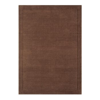 CANDY - Tapis tufté main en laine marron chocolat 200x290 cm