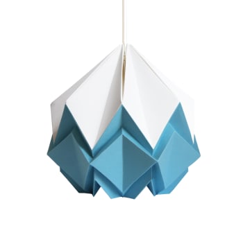 HANAHI - Suspension origami bicolore en papier taille S