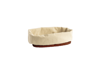 COTON - Corbeille/sac à pain en coton biologique avec cordon