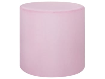 Lovett - Pouf in velluto color rosa
