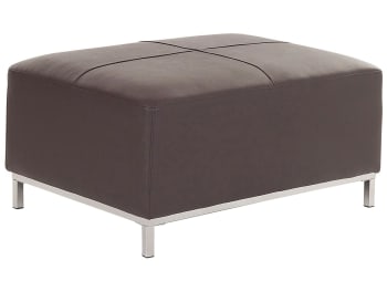 ESSENCE OF MOROCCO Pouf Marocchino Pouf Poggiapiedi Ottomano in Vero Cuoio Color Rosa Cuoio Fatto e Cucito a Mano con Disegni di Ricami Marrakech ( COPERTURA