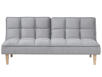 Siljan - Divano letto moderno in tessuto grigio chiaro