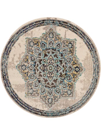 CASA - Tapis rond beige D 120