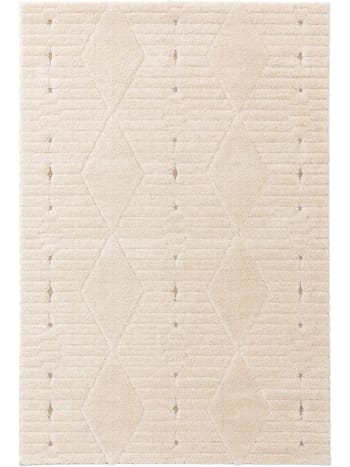 AIMEE - Tapis à poils longs crème/beige 200x290