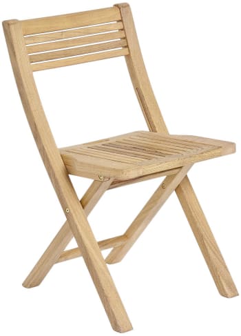 Roble fsc - Chaise pliante en bois clair FSC