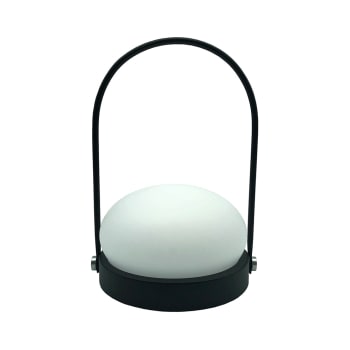 Day - Lampe de table sans fil LED couleur blanc chaud Métal Noir H22XL16CM
