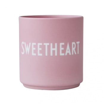 SWEATHEART - Mug rose en porcelaine Sweatheart