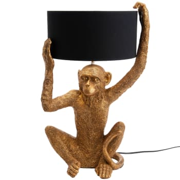 SINGE - Lampe de table singe en résine