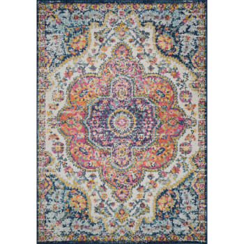 Julia - Tapis Vintage Oriental Multicolore/Rose 160x230