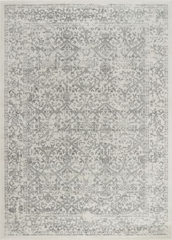 Margaux - Orientalischer Vintage Teppich Weiß/Grau 200x275