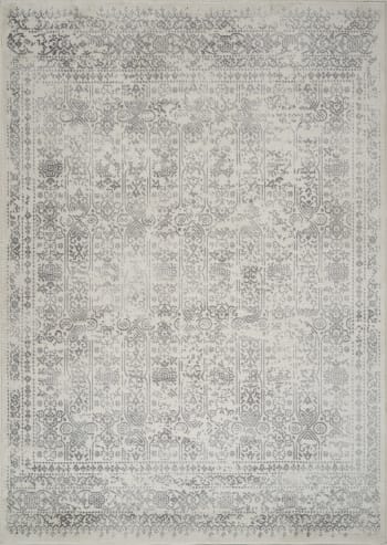 Vicky - Orientalischer Vintage Teppich Elfenbein/Grau 200x275