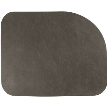 VEGAN - Set de table cuir vegan organique gris foncé 46x37cm